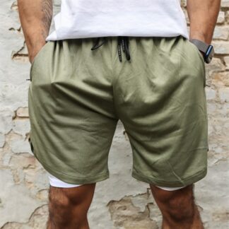 BM Pocket Mesh Shorts Army Green