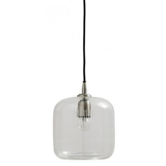 Hængelampe - Nordal i glas m/ striber