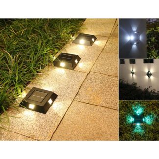 LED-solcelle lampe - dekorations- have/væglampe, 4 stk.