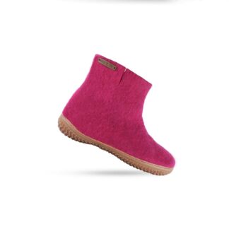 Uldstøvle (100% ren uld) Model Pink m/gummisål - Dansk Design fra SHUS