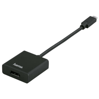 HAMA USB-C (han) til DisplayPort (hun) adapter - 4K Ultra HD - Sort