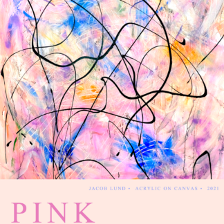 Pink Shadows poster af Jacob Lund Art