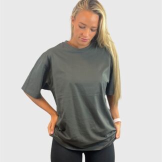 Basic Activewear T-Shirt Oversized Women Steel Grey