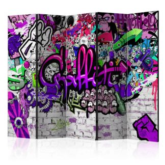 Skærmvæg Purple Graffiti