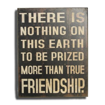 Træskilt True Friendship