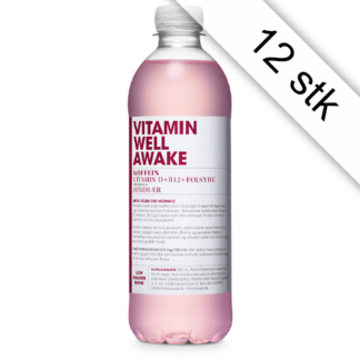 Vitamin Well Awake Hindbær 12x500ml