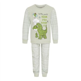 bySKAGEN pyjamas med ternet buks - dino grøn