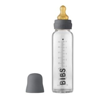 Bibs Baby Glass Bottle, Sutteflaske - Komplet Sæt, 225 Ml.