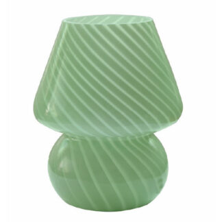 Me&Jo - Glaslampe med mønster i grøn