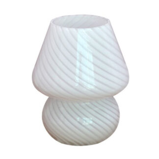 Me&Jo - Glaslampe med mønster i hvid