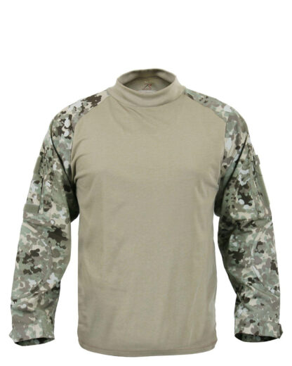 Rothco Langærmet T-Shirt - Kampskjorte (Total Terrain Camo, XL)
