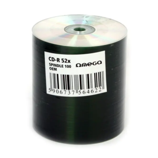 Omega CD-R 700MB (80 min) 52X - 100 stk. - Sølv