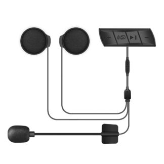 Trådløst Bluetooth Headset til Hjelm - Autosvar / Fm radio