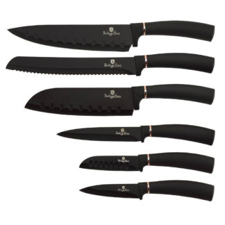 Berlinger Haus - Knivsæt i 6 dele - Rustfrit stål - Black Rose Edition