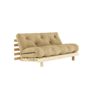 Karup Design Roots Sovesofa M. Madras 160x200 758 Wheat Beige/Fyrretræ