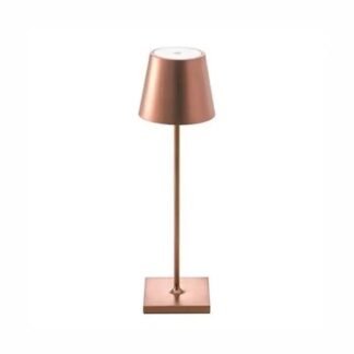 Opladelig LED bordlampe Inde/ude - Bronze, IP54 udendørs, touch dæmpbar - Dæmpbar : Dæmpbar, Farve : Bronze