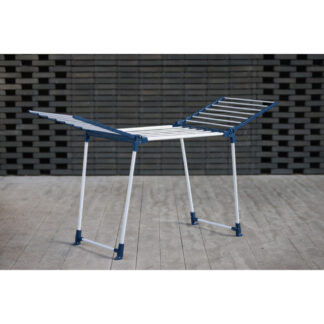 RACK Shine - Tørrestativ i aluminium 170x60x95 cm - Foldbart design - Hvid