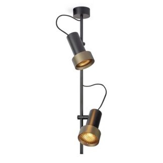 Trizo 21 2Thirty-CV2 Honeycomb Loftlampe Sort/Bronze Ring