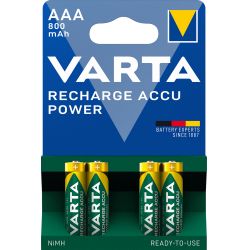 Varta Recharge Accu Power Aaa 800mah 4 Pack (b) - Batteri
