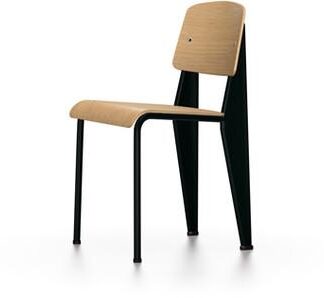 Vitra Standard Spisebordsstol Deep Black/Egetræ