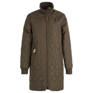 WEATHER REPORT Nokka W Long Quilted Jacket Oliven - 50 - Oliven