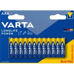 Varta Longlife Power Aaa 12 Pack (8+4) (b) - Batteri