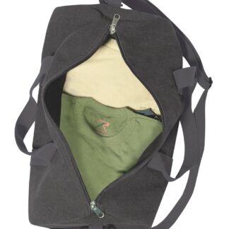 Rothco Canvas Skulder Dufflebag Charcoal Grå 20L