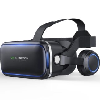 SHINECON 6th Generation - VR Virtual Reality Headset m/Høretelefoner - Sort