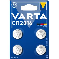 Varta Cr2016 Lithium Coin 4 Pack - Batteri