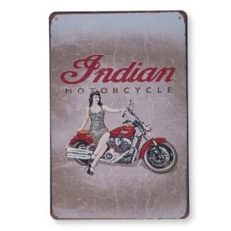 Emaljeskilt Indian Motorcycle